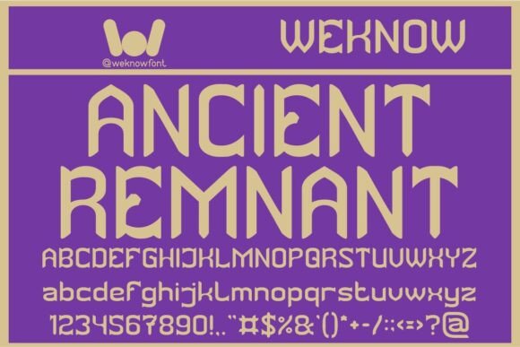Ancient Remnant: The Gothic Font for a Modern Brand
