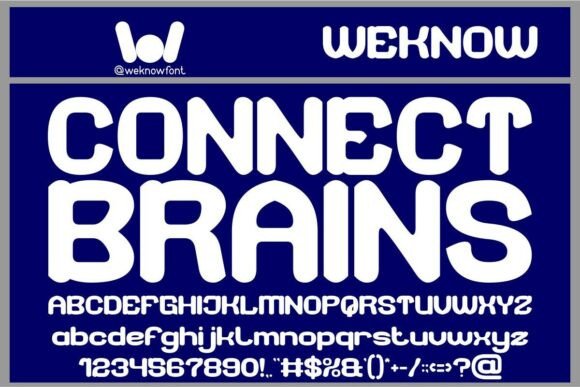 Connect Brains: A Futuristic Font with a Friendly Vibe