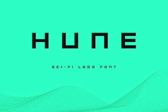 Hune: The Bold Display Font for Futuristic Branding