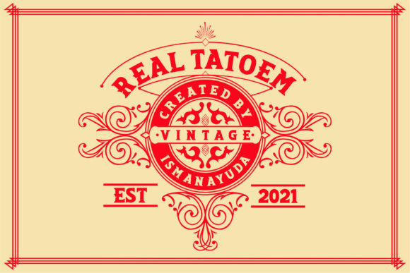 Real Tatoem: A Bold Display Font for Impactful Designs
