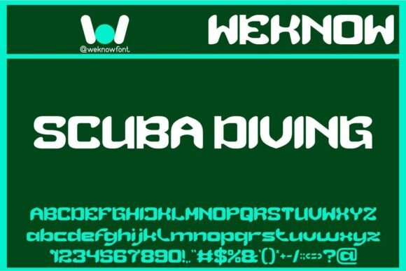 Scuba Diving Font: A Deep Dive into Dynamic Display Typography