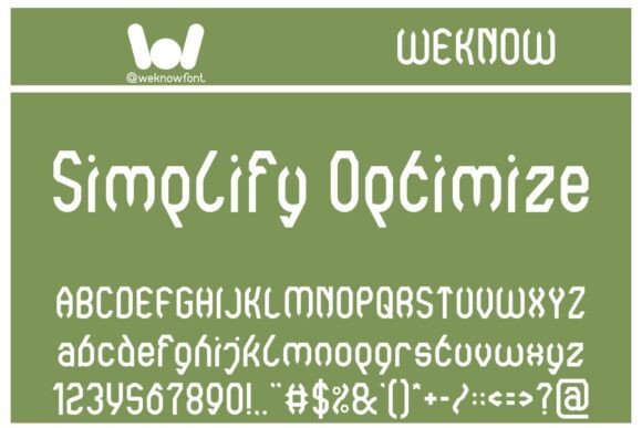 Simplify Optimize: A Cyberpunk Typeface for Future-Forward Design