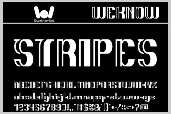 Stripes: A Display Font with Futuristic Charm