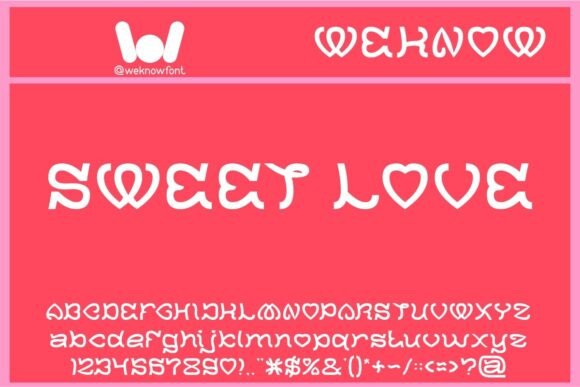 Sweet Love: The Whimsical Display Font for Branding