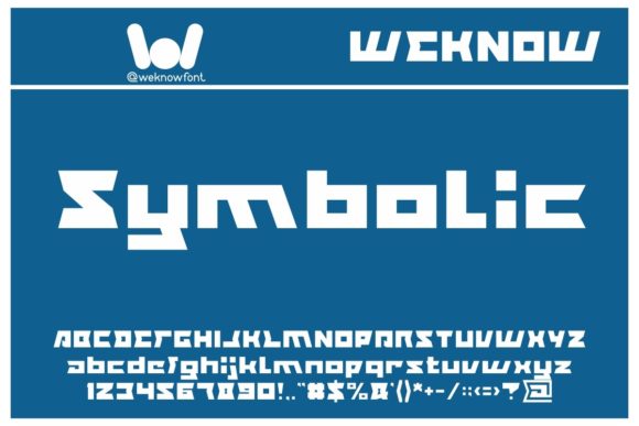Symbolic Font: Bold Display Typography for Strong Branding