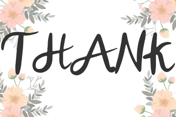Thank: A Display Font with a Jolly, Human Touch
