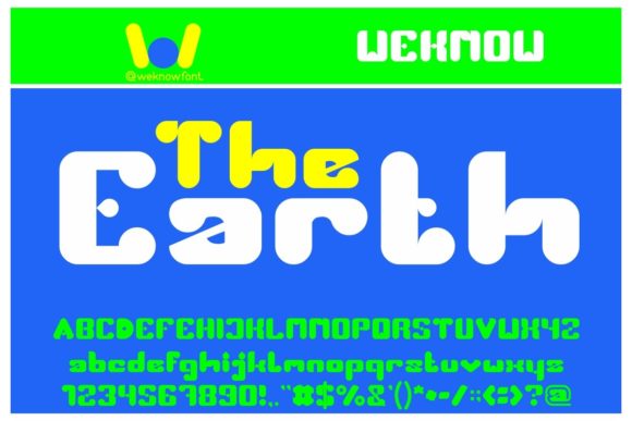 The Earth: A Display Typeface for Bold Visual Statements