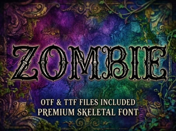 Zombie: A Display Font for Dark Fantasy and Horror